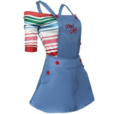 Hot Movie Child's Play Chucky Cosplay Costume for Halloween Performance - Coscosmos